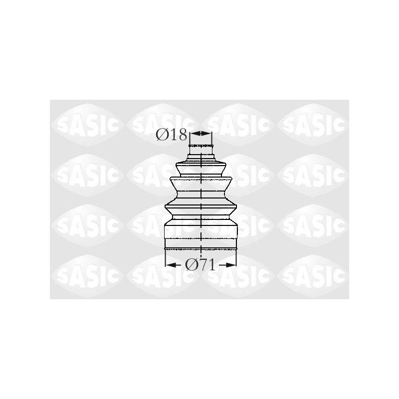 Jeu de joints-soufflets (Cardan) SASIC