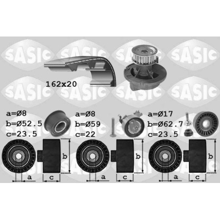 Kit de distribution + pompe...