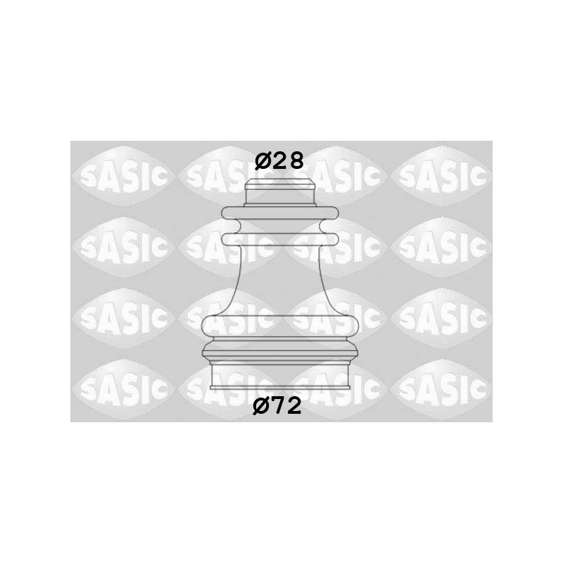 Jeu de joints-soufflets (Cardan) SASIC