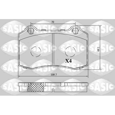 Jeu de quatre plaquettes de...