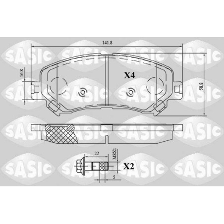 Jeu de quatre plaquettes de...