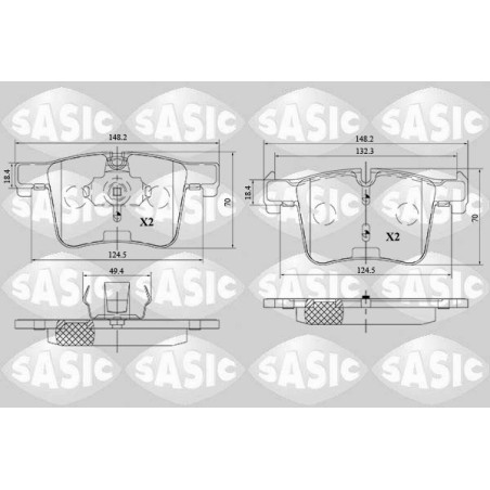Jeu de quatre plaquettes de...