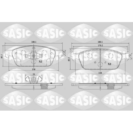 Jeu de quatre plaquettes de...