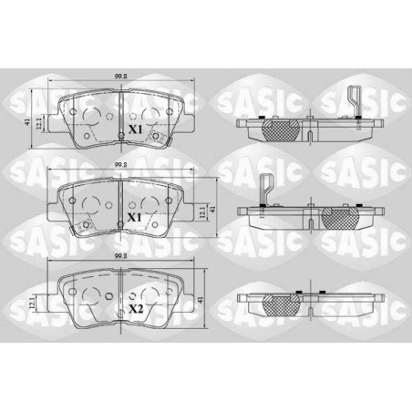 Jeu de quatre plaquettes de...