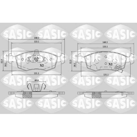 Jeu de quatre plaquettes de...