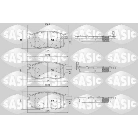 Jeu de quatre plaquettes de...