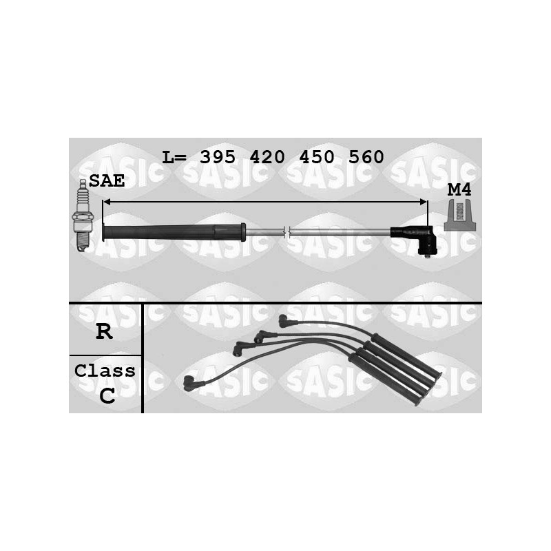 Fils de bougies / Faisceau d'allumage SASIC