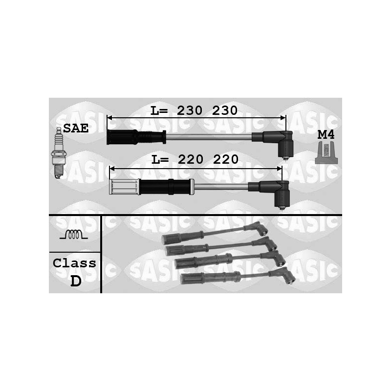 Fils de bougies / Faisceau d'allumage SASIC