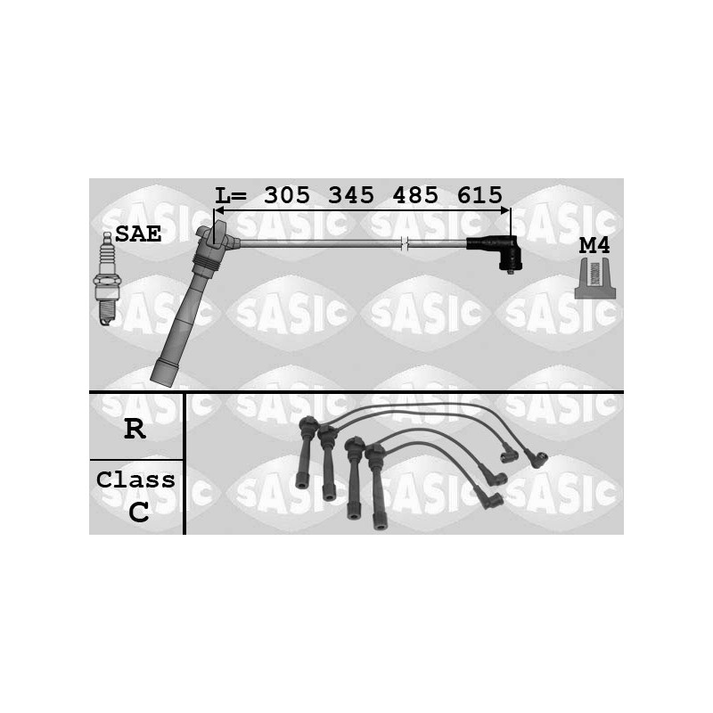 Fils de bougies / Faisceau d'allumage SASIC