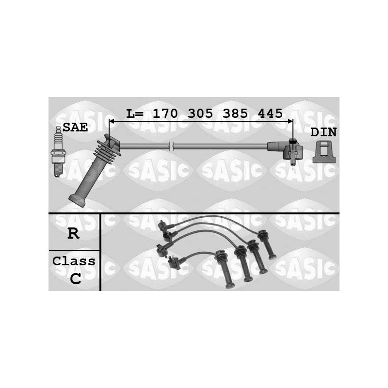 Fils de bougies / Faisceau d'allumage SASIC