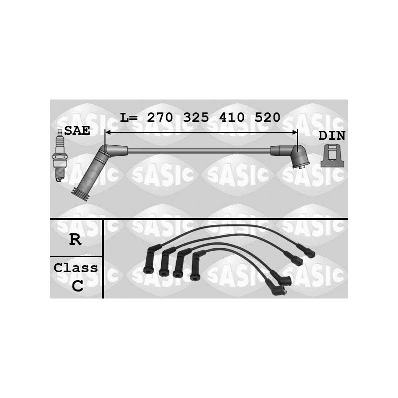 Fils de bougies / Faisceau d'allumage SASIC