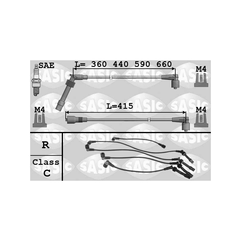 Fils de bougies / Faisceau d'allumage SASIC