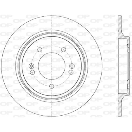 Jeu de 2 disques de frein OPEN PARTS