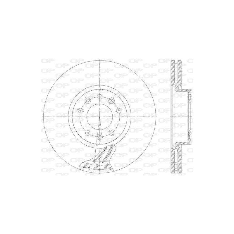 Jeu de 2 disques de frein OPEN PARTS