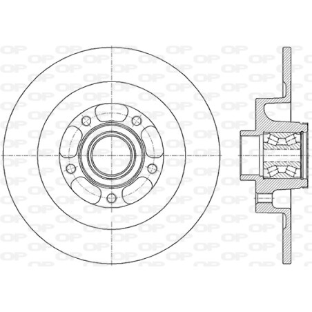Jeu de 2 disques de frein OPEN PARTS