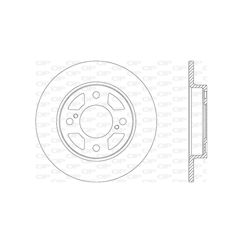 Jeu de 2 disques de frein OPEN PARTS