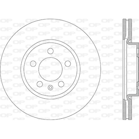 Jeu de 2 disques de frein OPEN PARTS