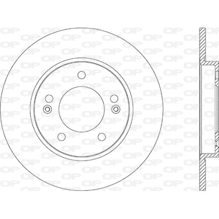 Jeu de 2 disques de frein OPEN PARTS