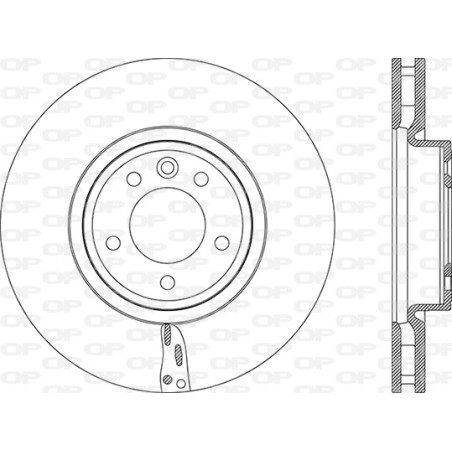 Jeu de 2 disques de frein OPEN PARTS