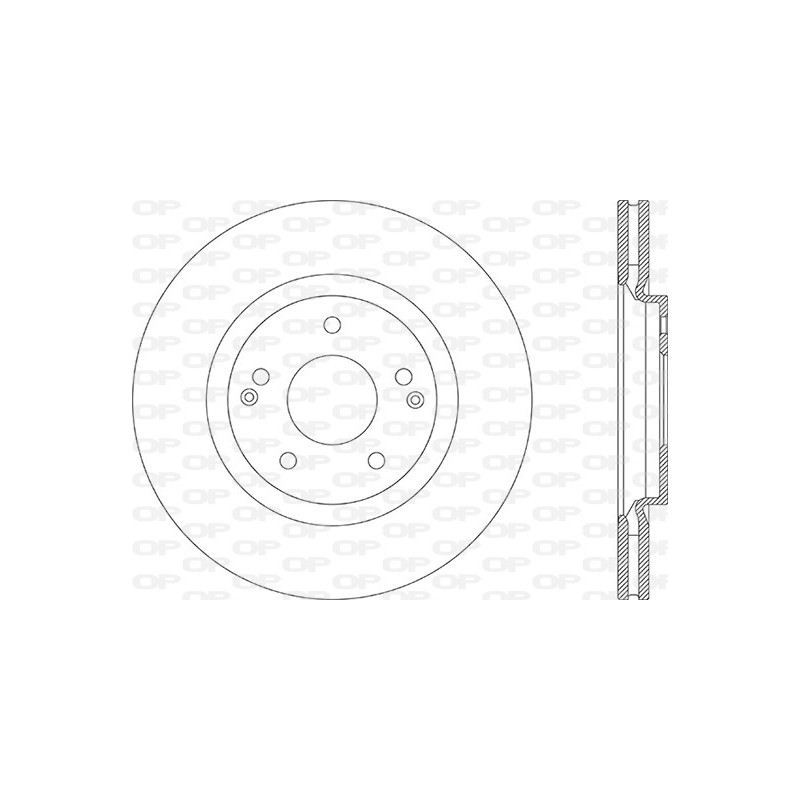 Jeu de 2 disques de frein OPEN PARTS