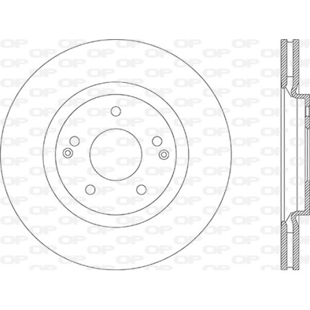Jeu de 2 disques de frein OPEN PARTS