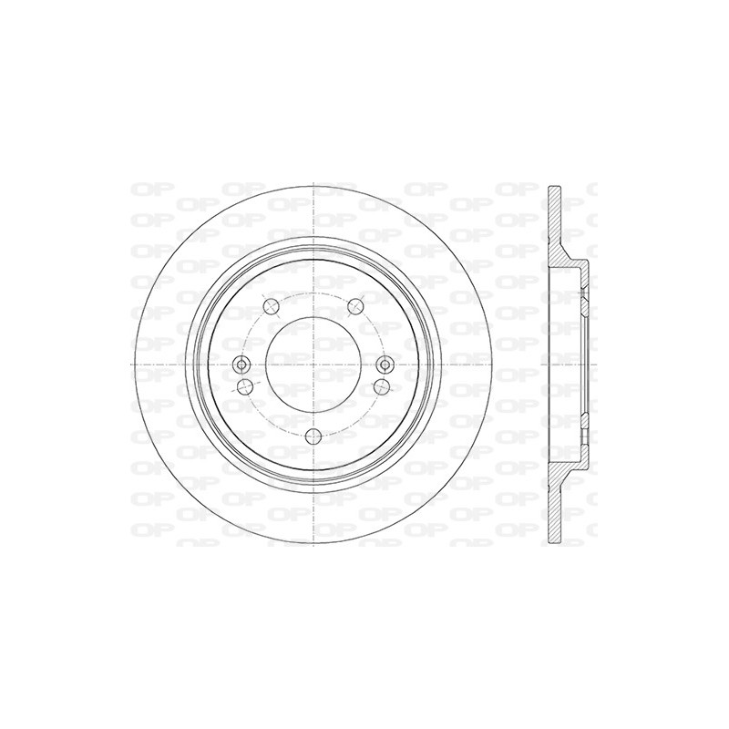 Jeu de 2 disques de frein OPEN PARTS