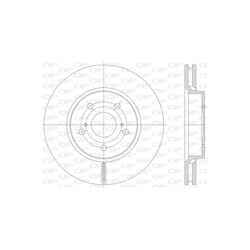 Jeu de 2 disques de frein OPEN PARTS