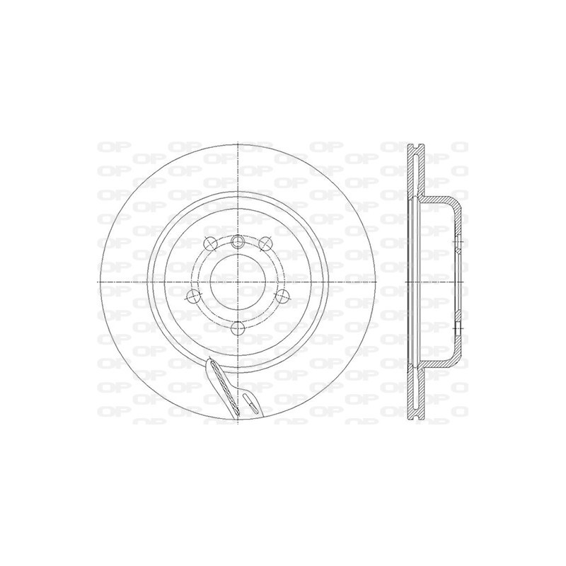 Jeu de 2 disques de frein OPEN PARTS