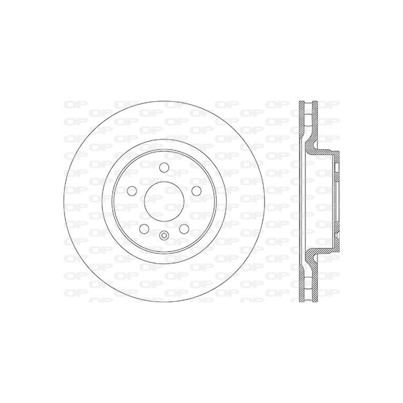 Jeu de 2 disques de frein OPEN PARTS