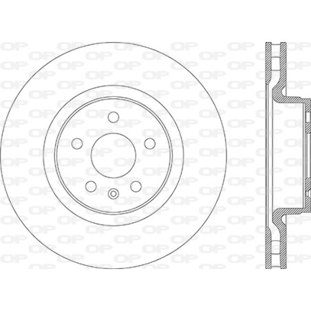 Jeu de 2 disques de frein OPEN PARTS