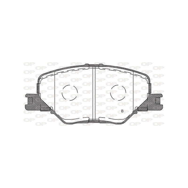 Jeu de quatre plaquettes de frein à disque OPEN PARTS