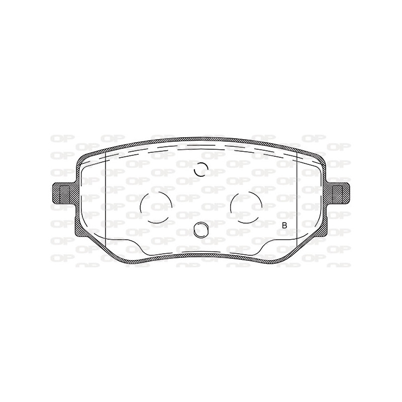 Jeu de quatre plaquettes de frein à disque OPEN PARTS