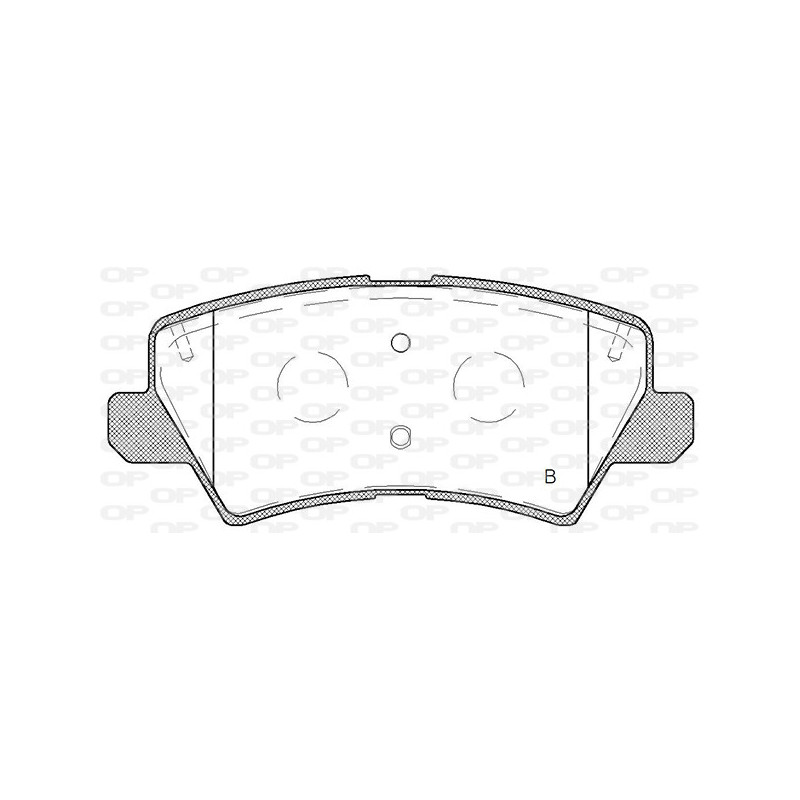 Jeu de quatre plaquettes de frein à disque OPEN PARTS