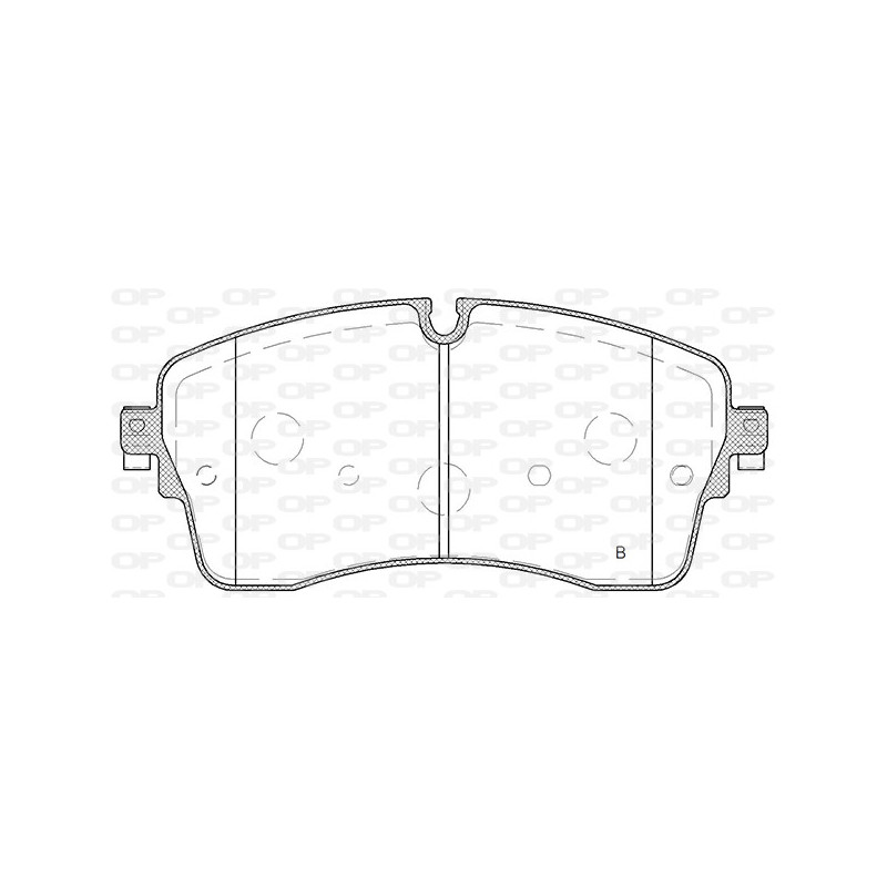 Jeu de quatre plaquettes de frein à disque OPEN PARTS