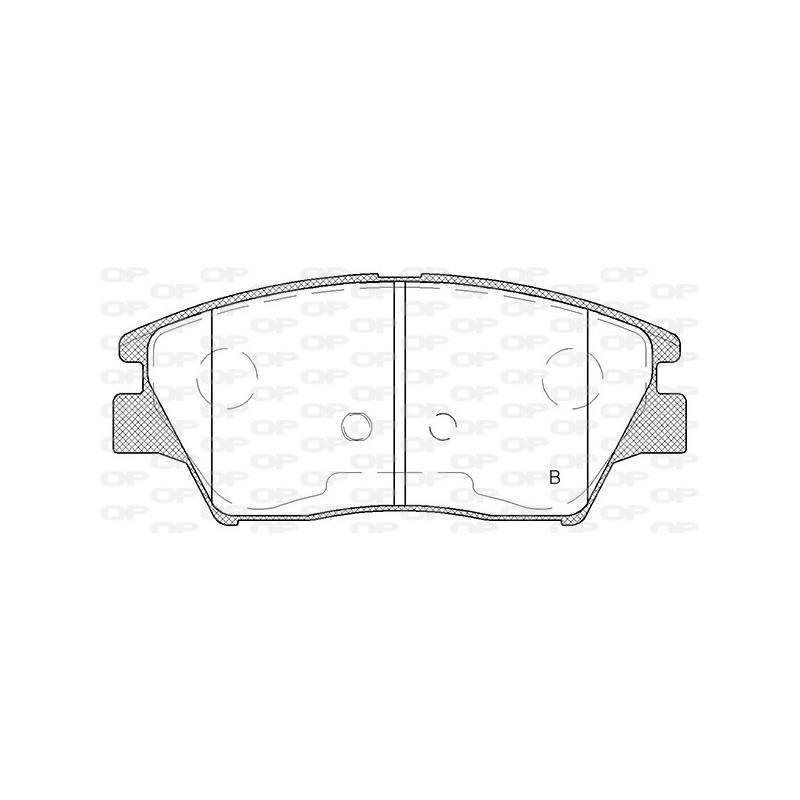 Jeu de quatre plaquettes de frein à disque OPEN PARTS