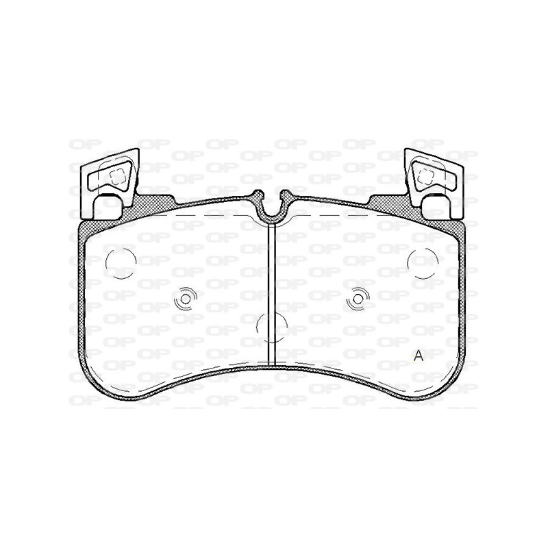 Jeu de quatre plaquettes de frein à disque OPEN PARTS