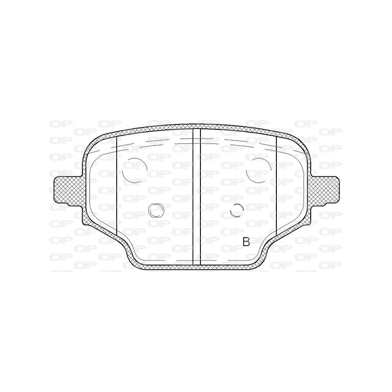 Jeu de quatre plaquettes de frein à disque OPEN PARTS