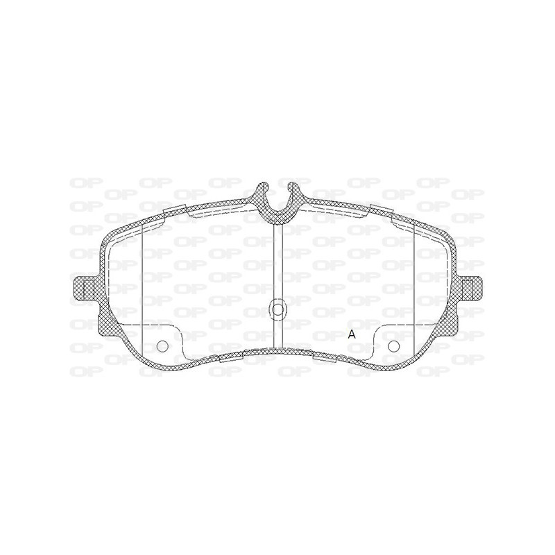 Jeu de quatre plaquettes de frein à disque OPEN PARTS