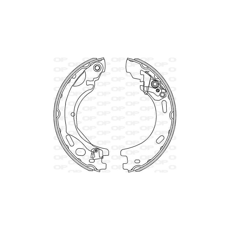 Jeu de mâchoires de frein OPEN PARTS