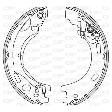 Jeu de mâchoires de frein...