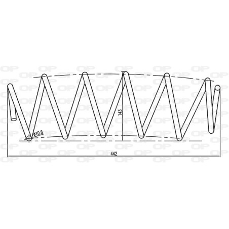 Ressort d'amortisseur OPEN PARTS