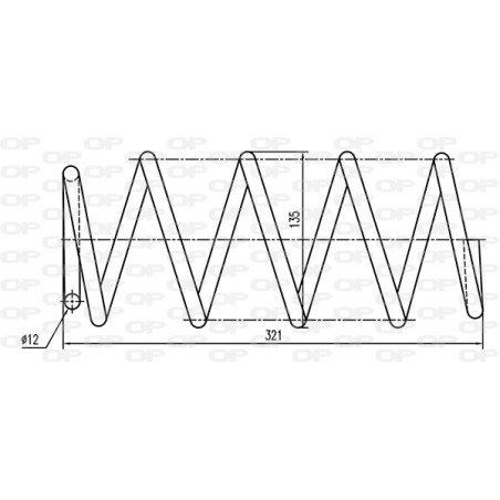 Ressort d'amortisseur OPEN PARTS