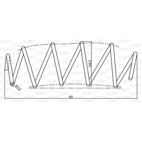 Ressort d'amortisseur OPEN PARTS