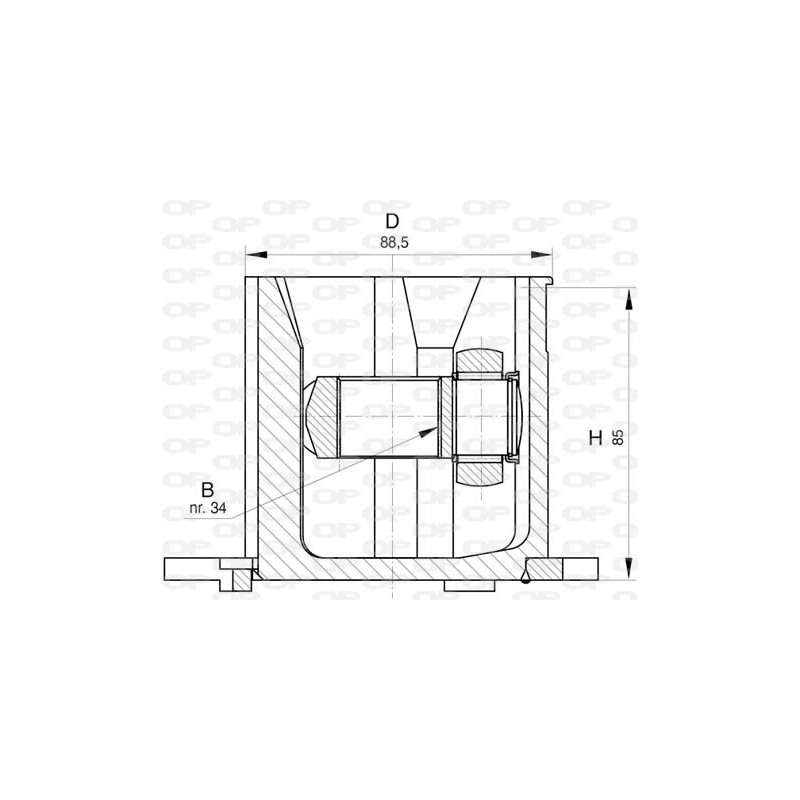 Tête de cardan OPEN PARTS