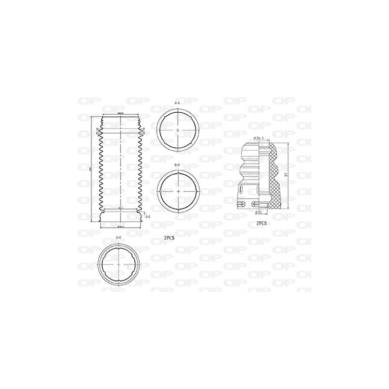 kit de protection complet (cache poussière) OPEN PARTS