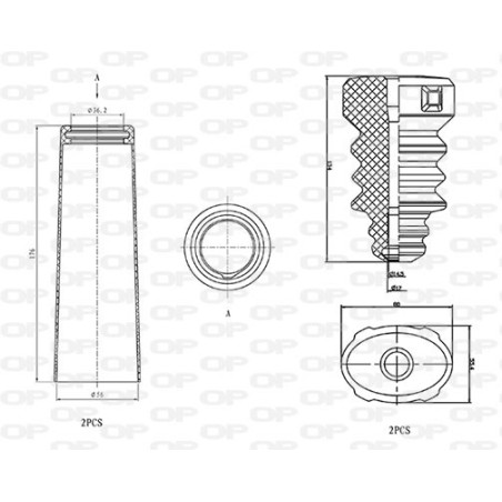 kit de protection complet (cache poussière) OPEN PARTS