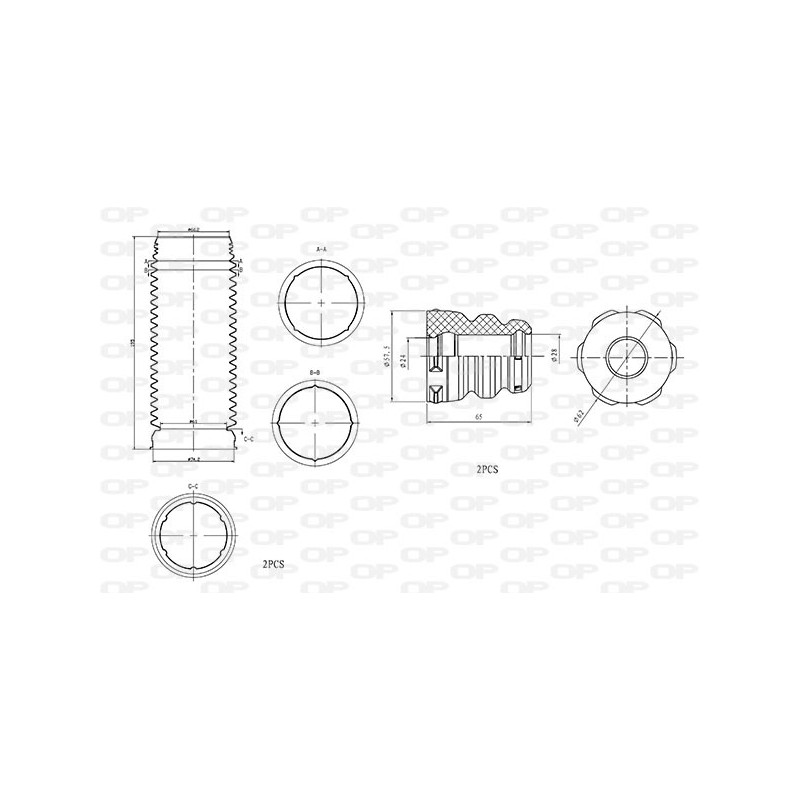 kit de protection complet (cache poussière) OPEN PARTS
