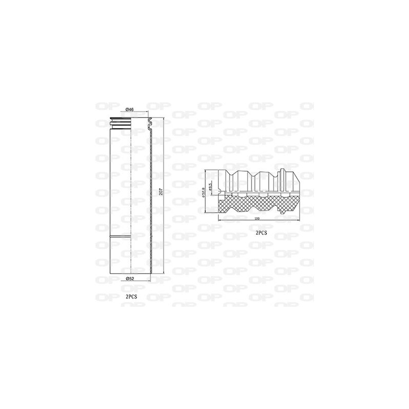 kit de protection complet (cache poussière) OPEN PARTS
