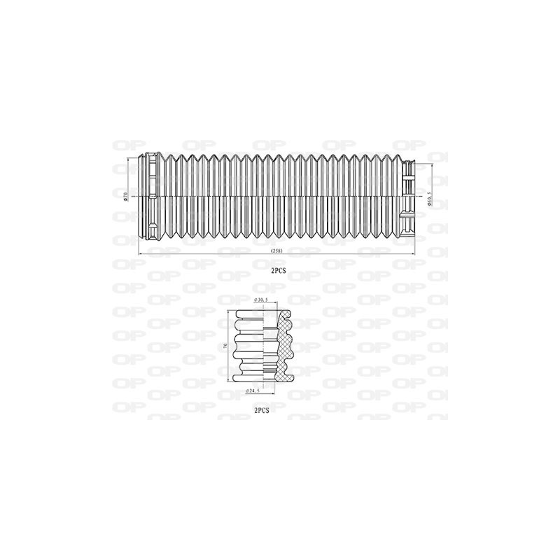 kit de protection complet (cache poussière) OPEN PARTS
