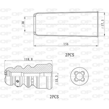 kit de protection complet (cache poussière) OPEN PARTS